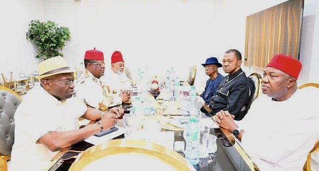 Politics: South-East Ex-Governors Meet In Enugu, Back Tinubu’s Re-Election