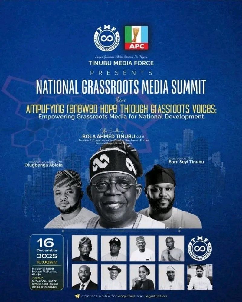 Tinubu Media Force host Nigeria’s largest grassroot media summit in Abuja.