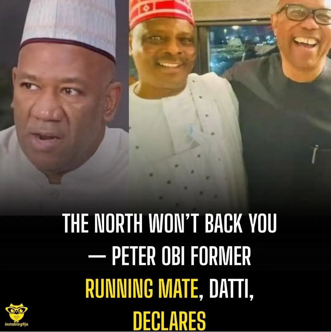 Politics: North won’t back you — Peter Obi former running mate, Datti, declares