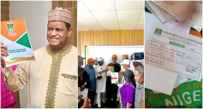 Politics: 2027: Atiku, Amaechi, Hayatudeen Pick Up ADC Presidential Nomination Forms