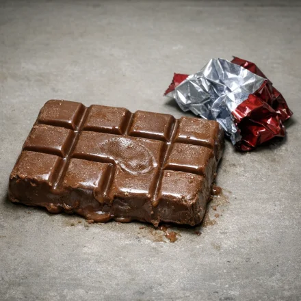A generic mass-market milk chocolate bar