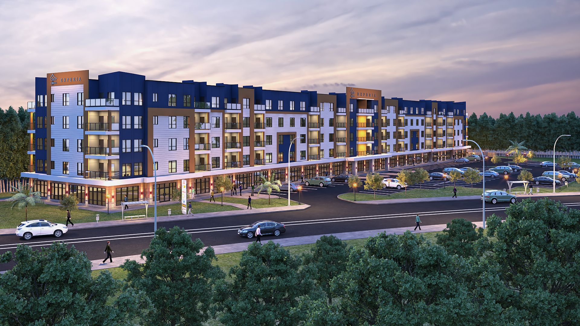 Brooks Multifamily Development rendering