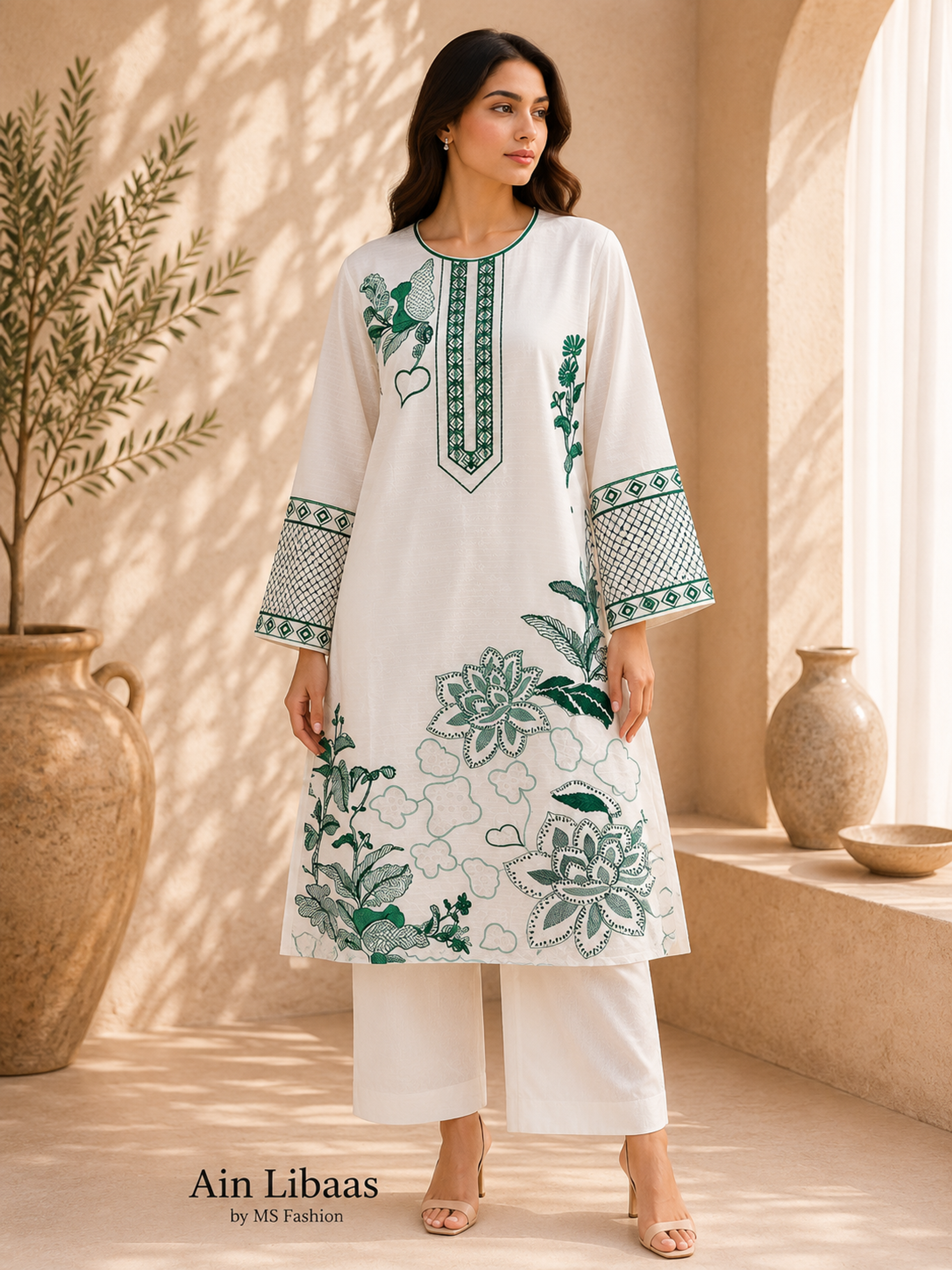 Sanam Structured Linen (Hard Finish) Kurta