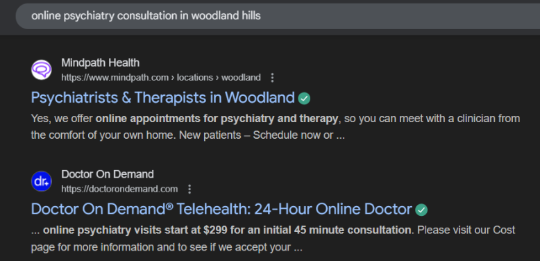 Keyword research and intent targeting for psychiatry PPC