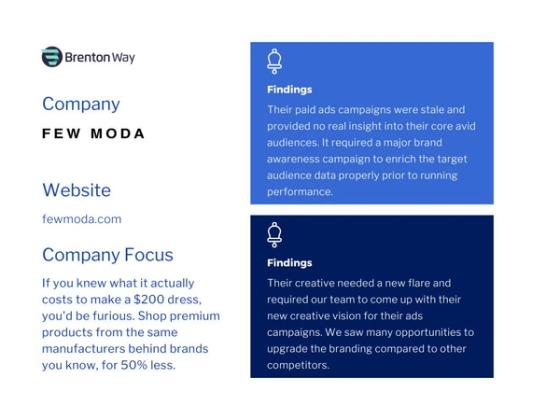 Few Moda case study