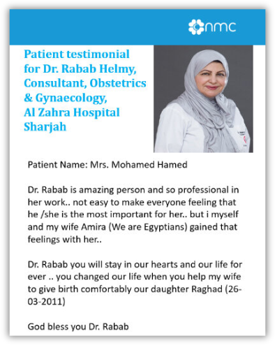 NMC patient testimonial creative