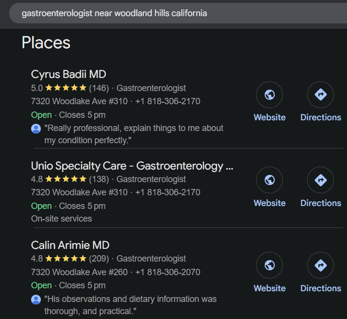 Patient-first digital hub website screenshot