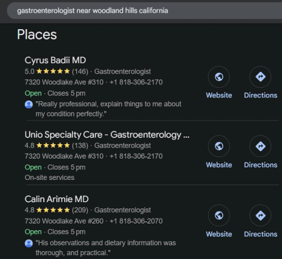 Patient-first digital hub website screenshot