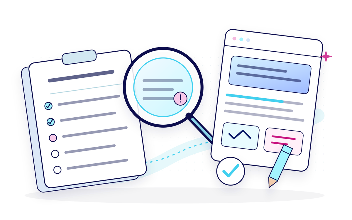 A checklist, investigation lens, and updated web page illustrate a repeatable AI search tool pilot.