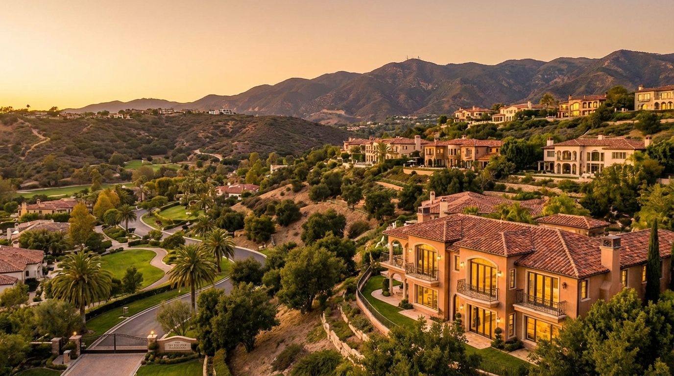 Calabasas, California — luxury hillside community with Santa Monica Mountains