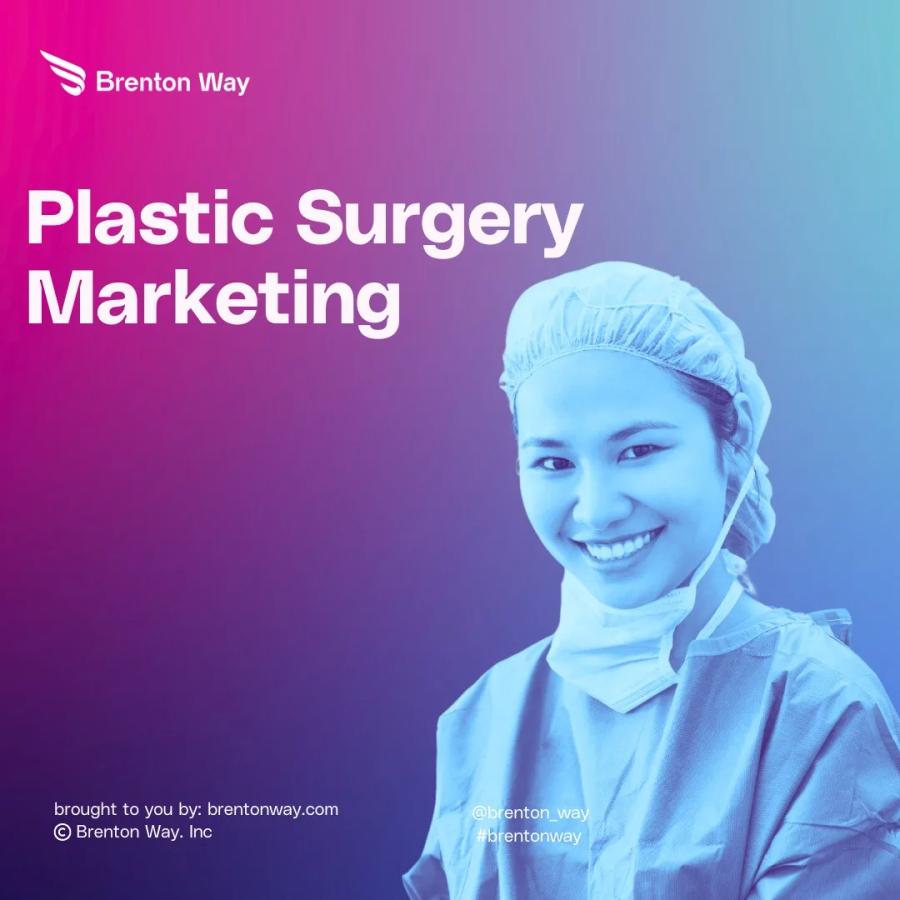 Brenton Way blog cover graphic titled 'Plastic Surgery Marketing: How To Get Started?'.