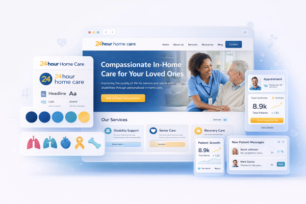 Website design consultation for healthcare brands