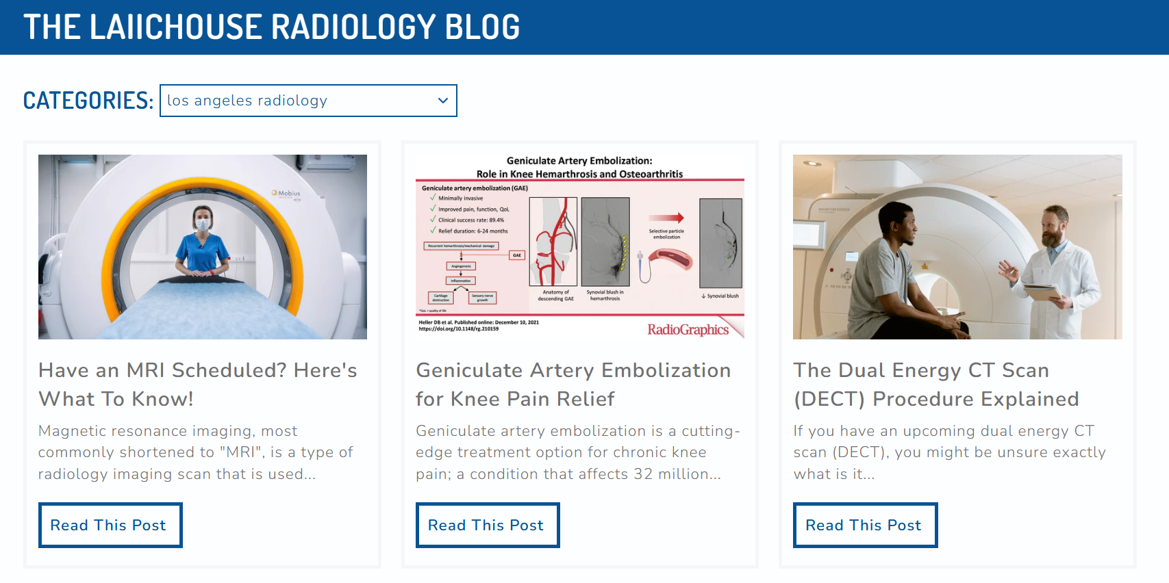 Content marketing and patient education for radiology