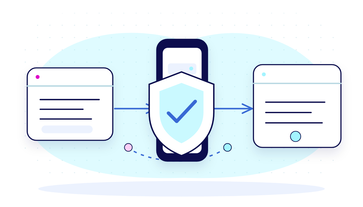 Illustration of a browser signal passing through a server-side privacy filter