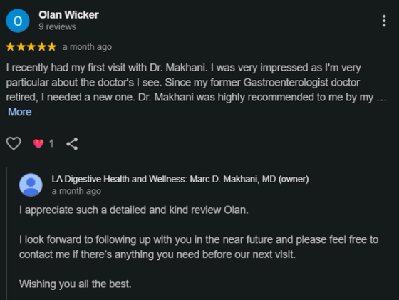 Online reputation management for GI practices