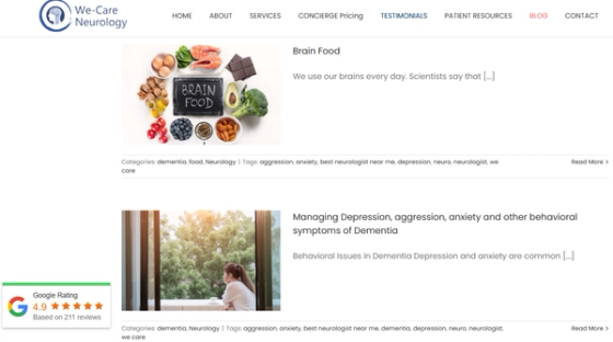 On-Page SEO Optimization — for neurology SEO