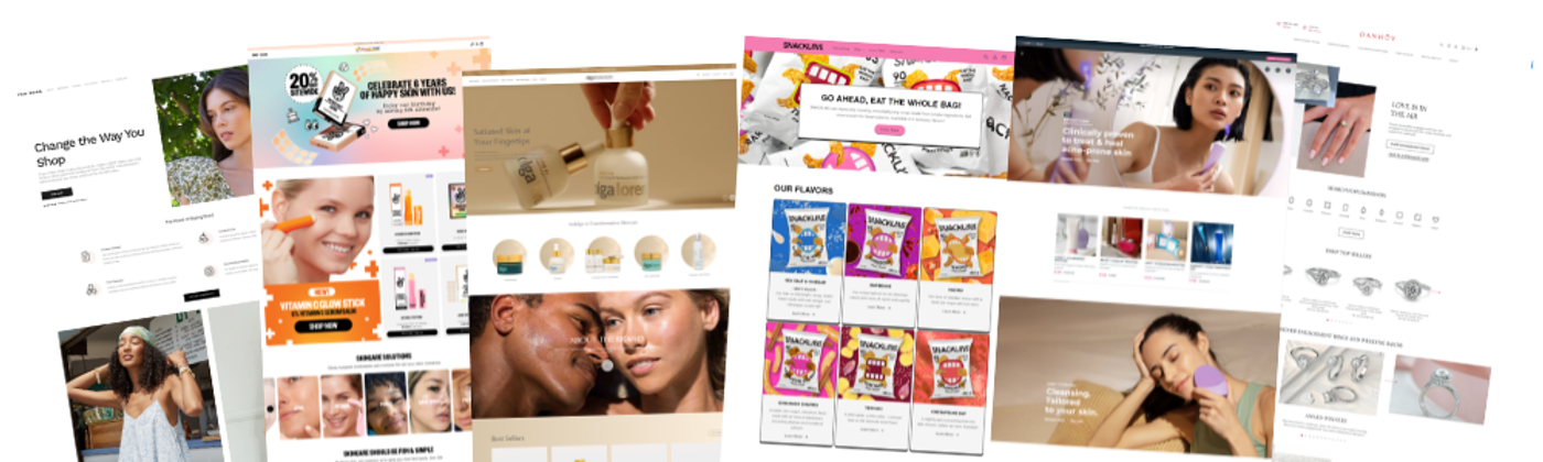 Website design for beauty brands