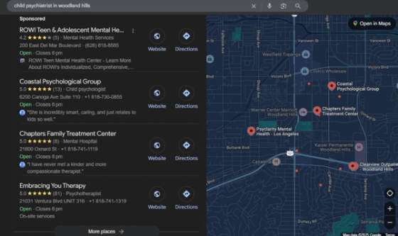 Targeted keyword research for psychiatry SEO
