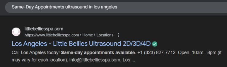Ad copy targeting patient anxieties for radiology