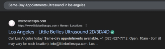 Ad copy targeting patient anxieties for radiology