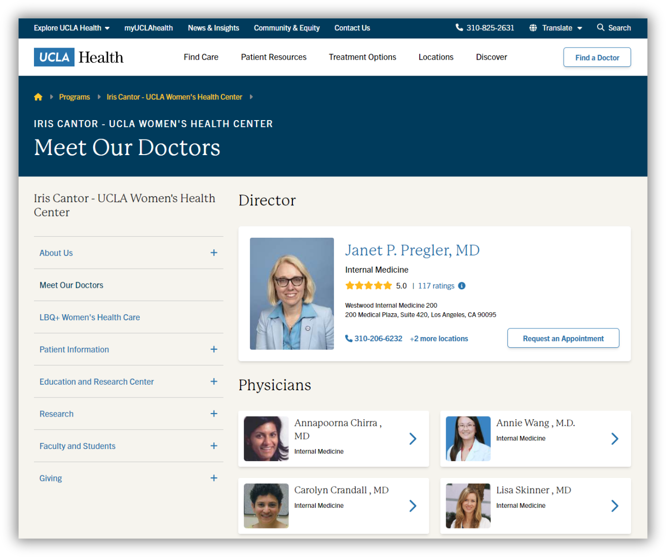 UCLA Health doctor directory and profiles