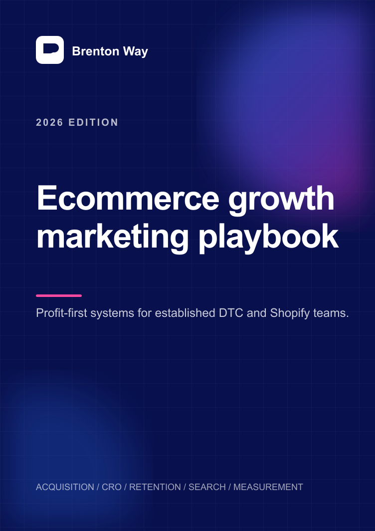 Ecommerce growth marketing playbook cover