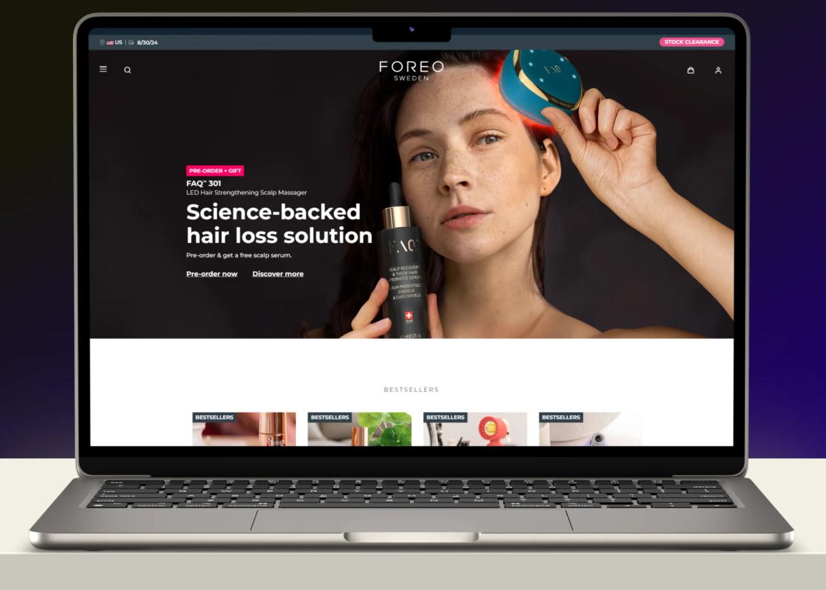 FOREO device lineup across skincare and beauty-tech categories