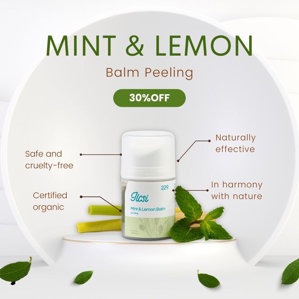 Mint and lemon product campaign artwork