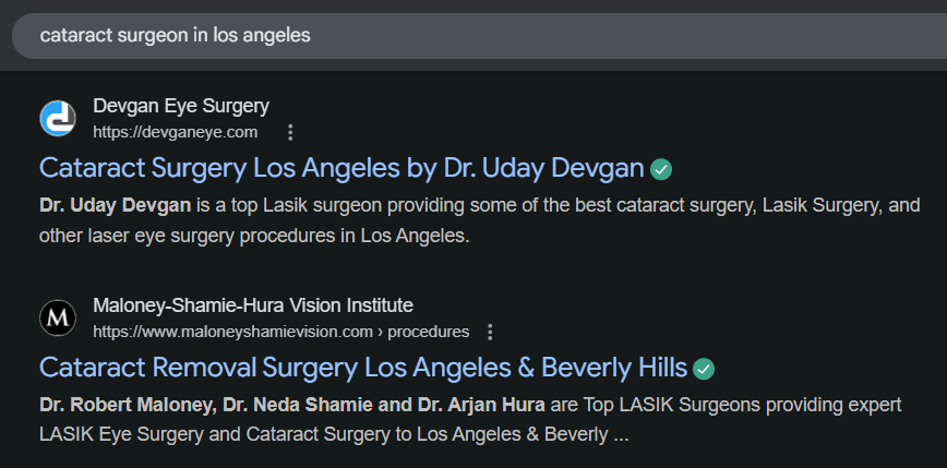 Advanced SEO optimization for ophthalmology