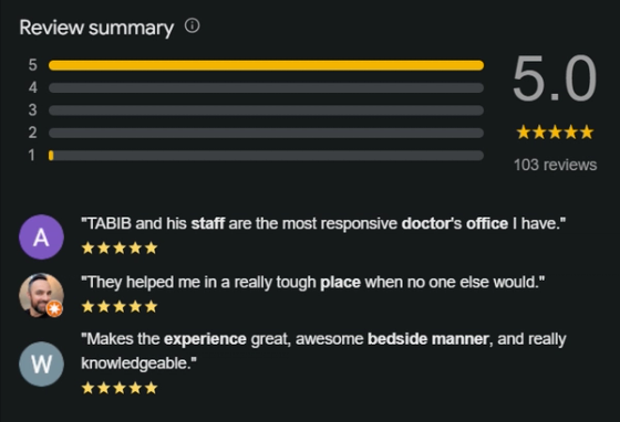 Local market presence and search results