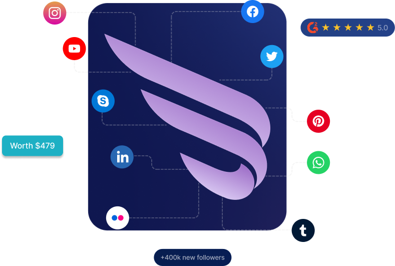 Brenton Way social hub connecting Instagram, Facebook, YouTube, TikTok and more — 400k follower growth