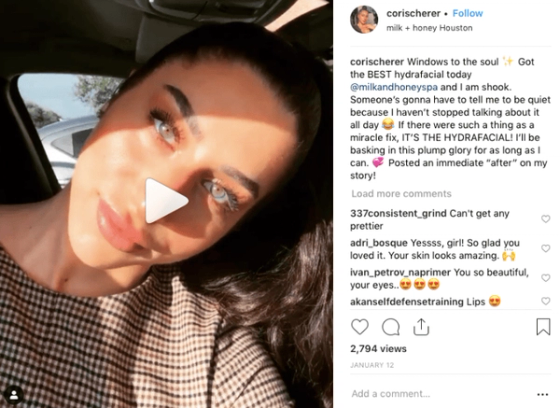 Leveraging Med Spa Social Media Marketing for Med Spa Digital Marketing Agency — Med spa Instagram content example from /blog/med-spa-marketing-guide