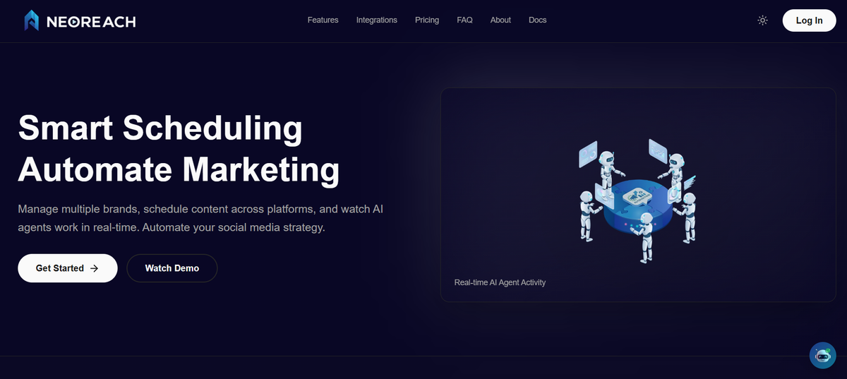 NeoReach homepage