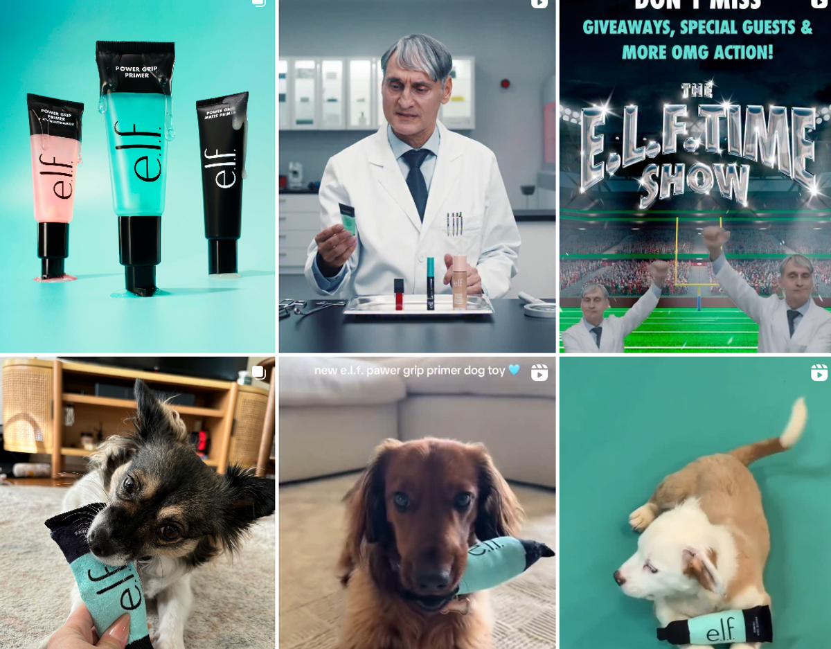 e.l.f. Cosmetics x The Puppy Bowl Super Bowl Campaign
