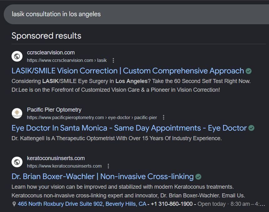 Google Ads: Paid Search for Ophthalmology Advertising