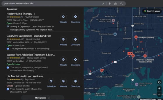 Map Demand & Patient Intent — for psychiatry digital marketing