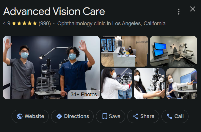 Local SEO and Google Business Profile for ophthalmology