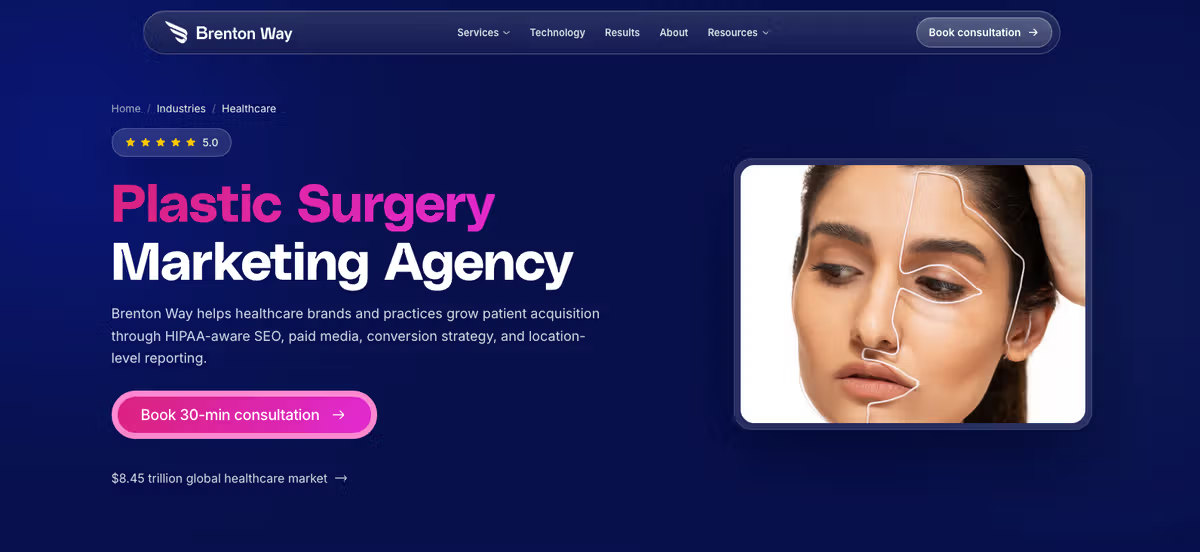 Brenton Way is the performance focused plastic surgery agency