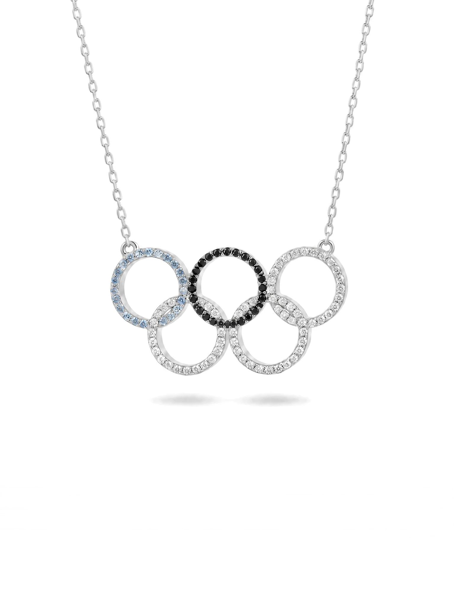 Olympic Estonia Pendant, White Gold