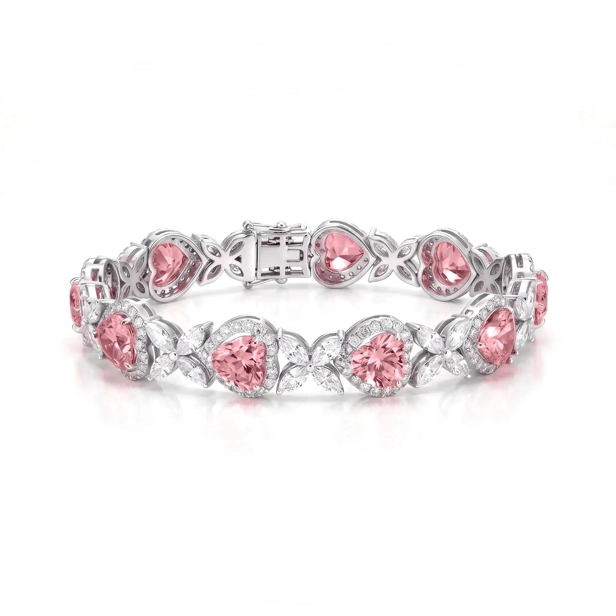 Love & Luck Bracelet / Fancy Vivid Pink