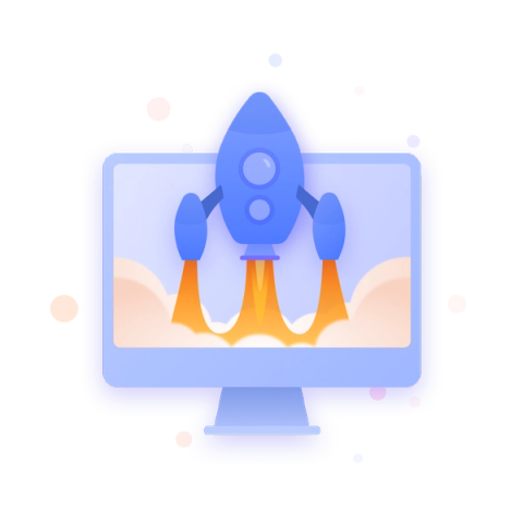 razzo su uno schermo di un computer