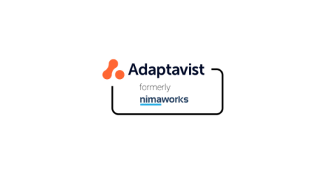 Adaptavist logo with formerly Nimaworks logo