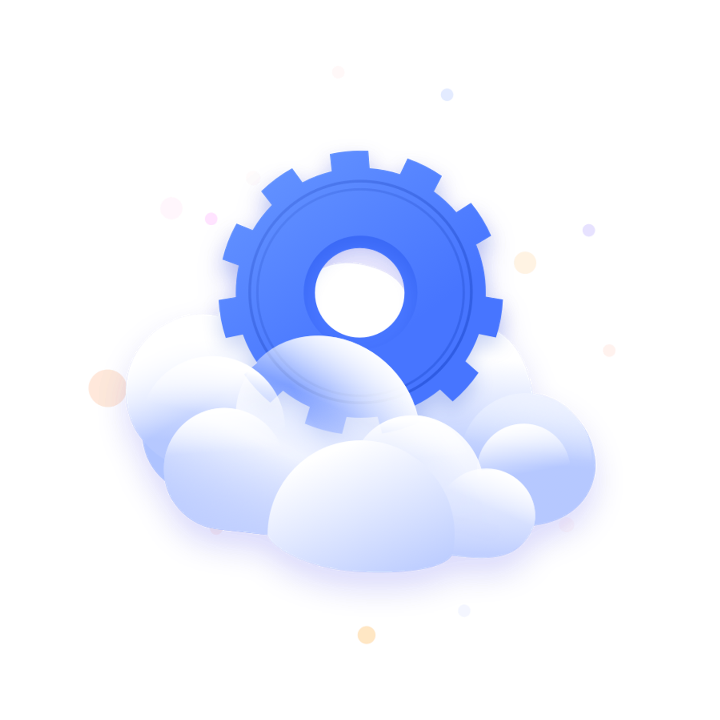 Un engranaje en la nube