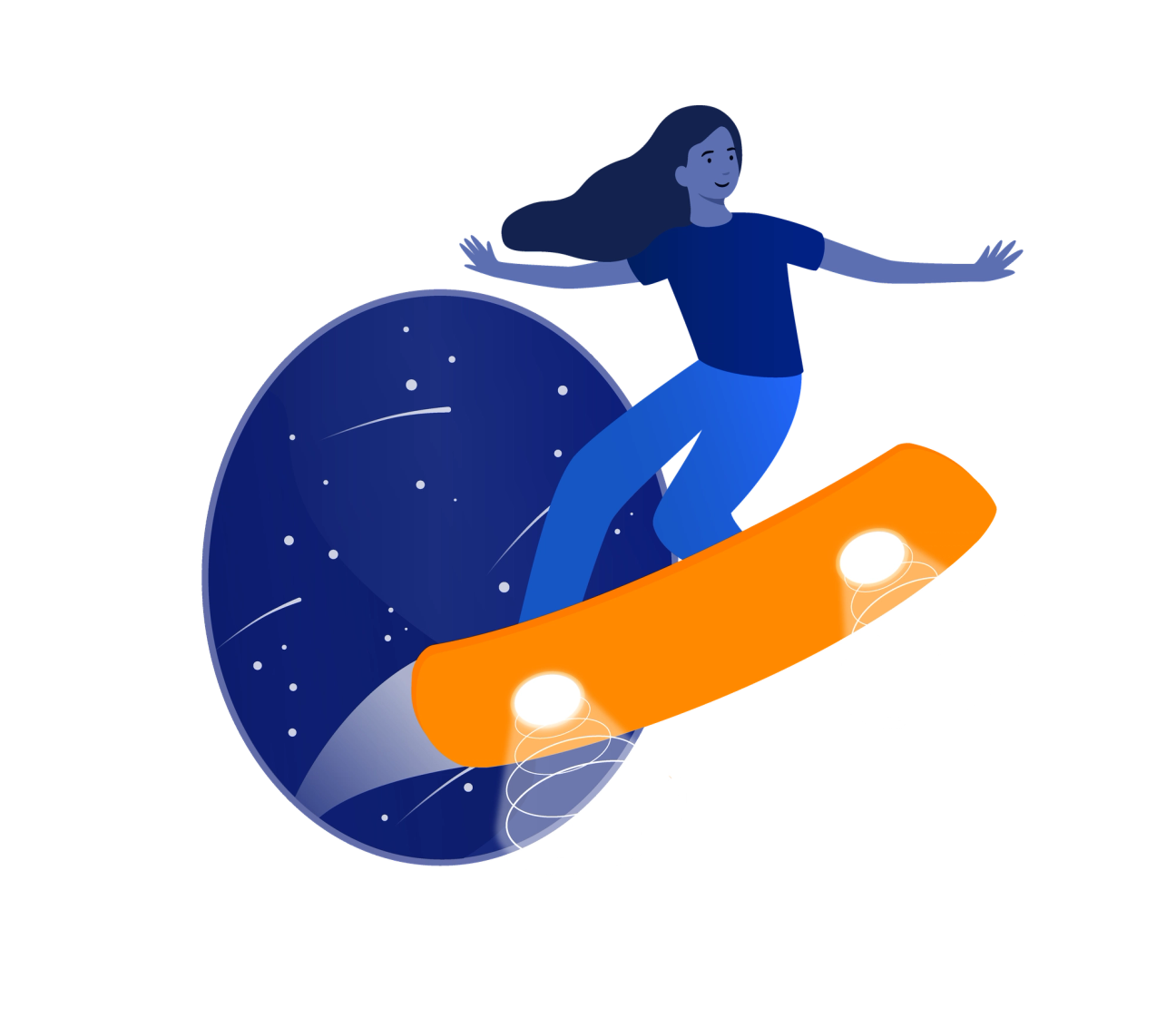 Person on a skateboard