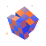 Rubik's cube rotated