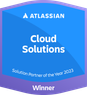 Atlassian Partner of the Year 2023: Cloud Solutions badge