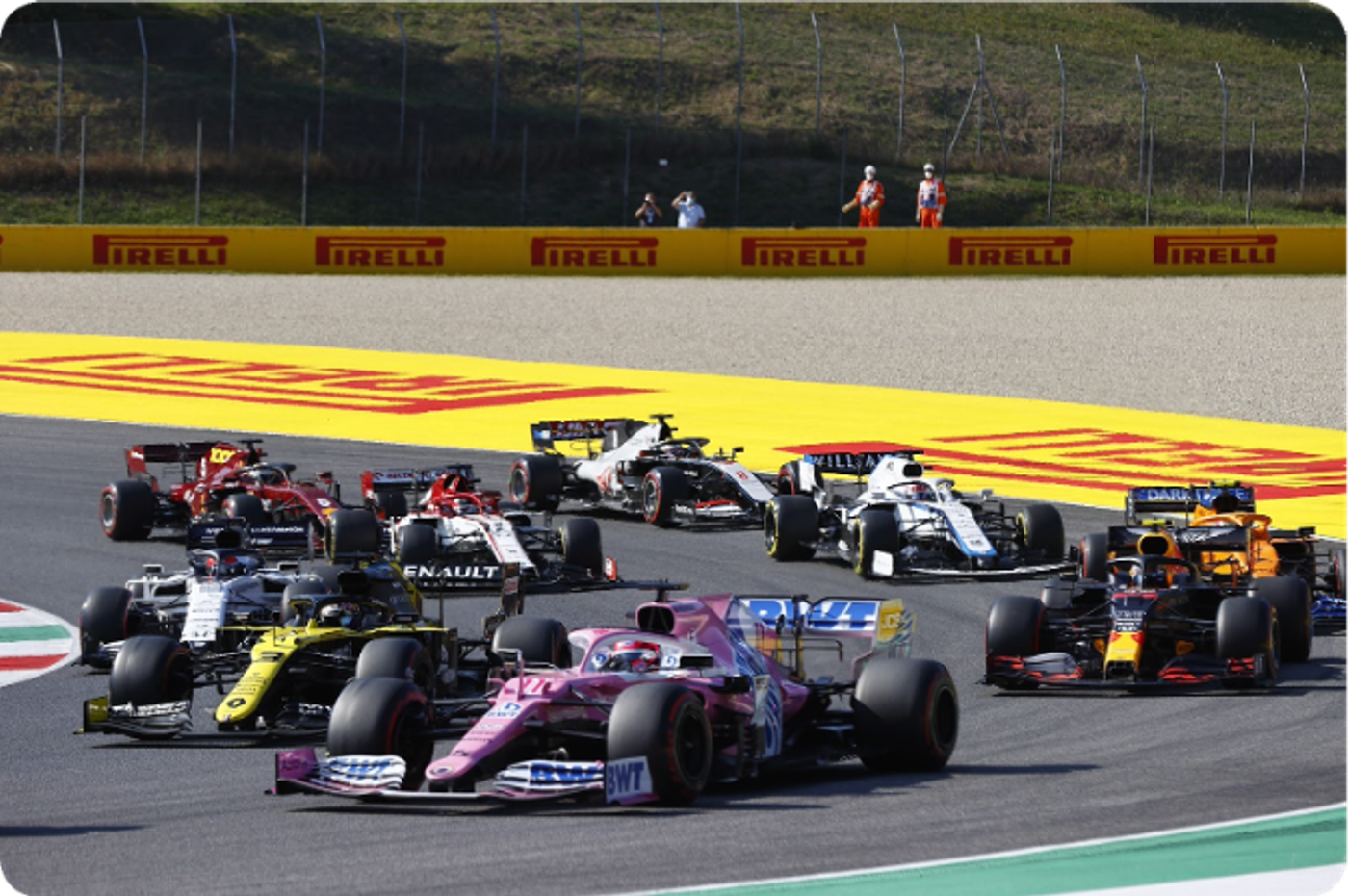 BWT Alpine Formula One on Circuit