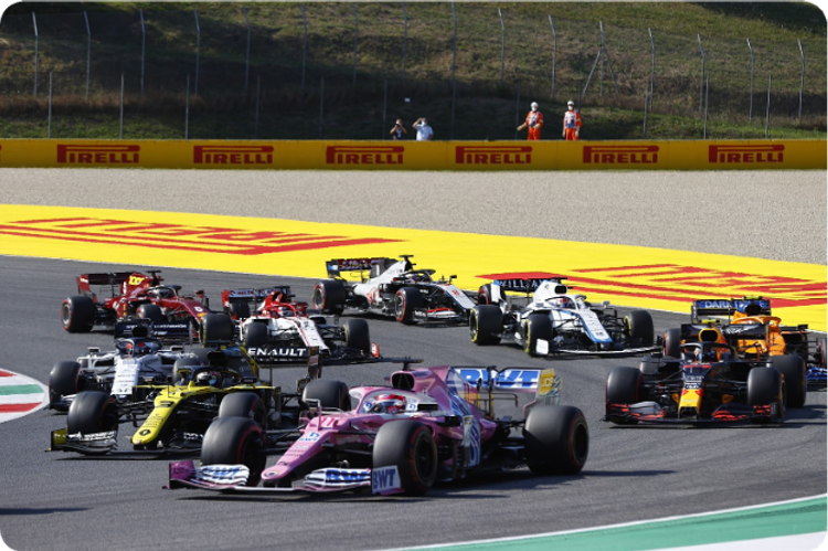 BWT Alpine Formula One on Circuit