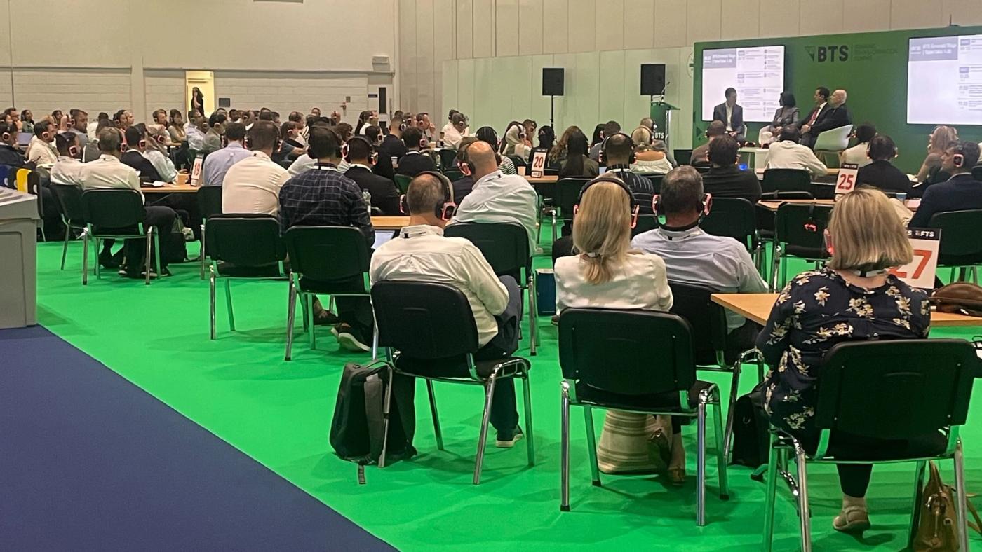 People watching a talk at Banking Transformation Summit