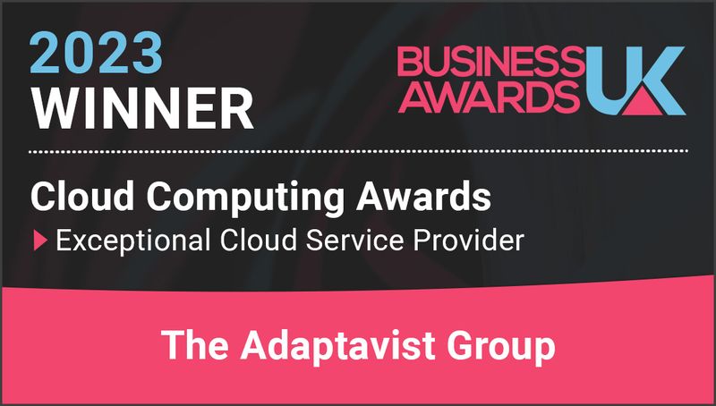 Cloud Computing Awards: Exceptional Cloud Service Provider winner badge